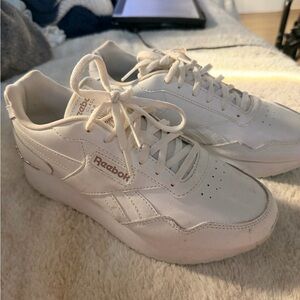 Reebok Off-White Leather Sneakers